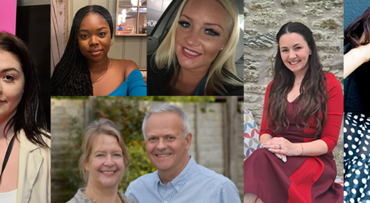 Collage of Refuge's survivor ambassadors